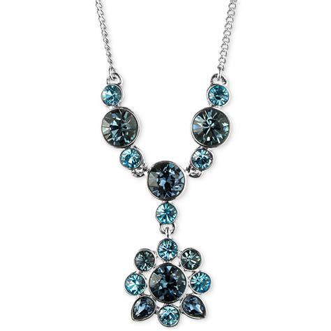 givenchy blue necklace free shipping|Givenchy swarovski necklace.